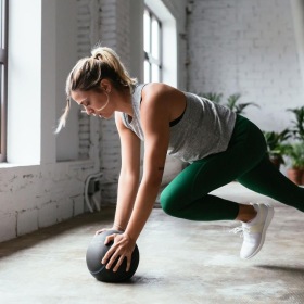 The essence of exceptional living a person working out with a ball